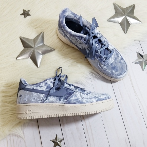 crushed velvet air force ones